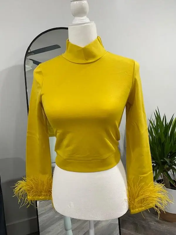 'Valeria Mustard Top"