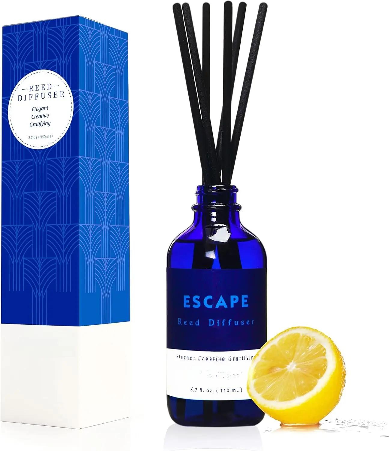 Reed Diffusers Set, 3.7 Oz Scent Diffuser, 6 Reed Diffuser Sticks, Home  Hyacinth, Peony & Citrus,  Oil Diffuser Reeds, More Masculine Scent, Bathroom & Office Decor 110ml