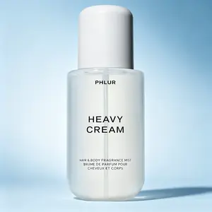 PHLUR Heavy Cream Body Mist 240ml Women Hair & Body Perfume Gourmand Vanilla Spray Marshmallow Coconut Cream Citrus Scent Silky Long Lasting Sweet Fragrance Daily Wear