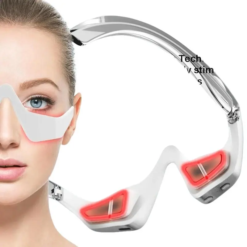 Light Therapy Eye Massager, 3D Relaxing Eyelid Massage Device, Reduces Dark Circles & Fine Lines, New Model Bm-43