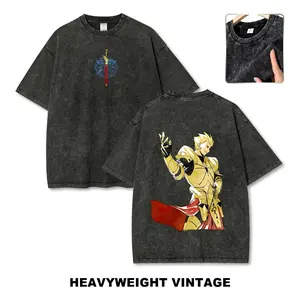 Fate Strange Fake Anime Vintage Tee 90s Graphic Tees Men's t Shirts Graphic Tee t Shirts Funny Graphic Tee Good Graphic Tees Men's Graphic Tees Streetwear Outfits Men Vacation Outfits Oversized Tshirt Men