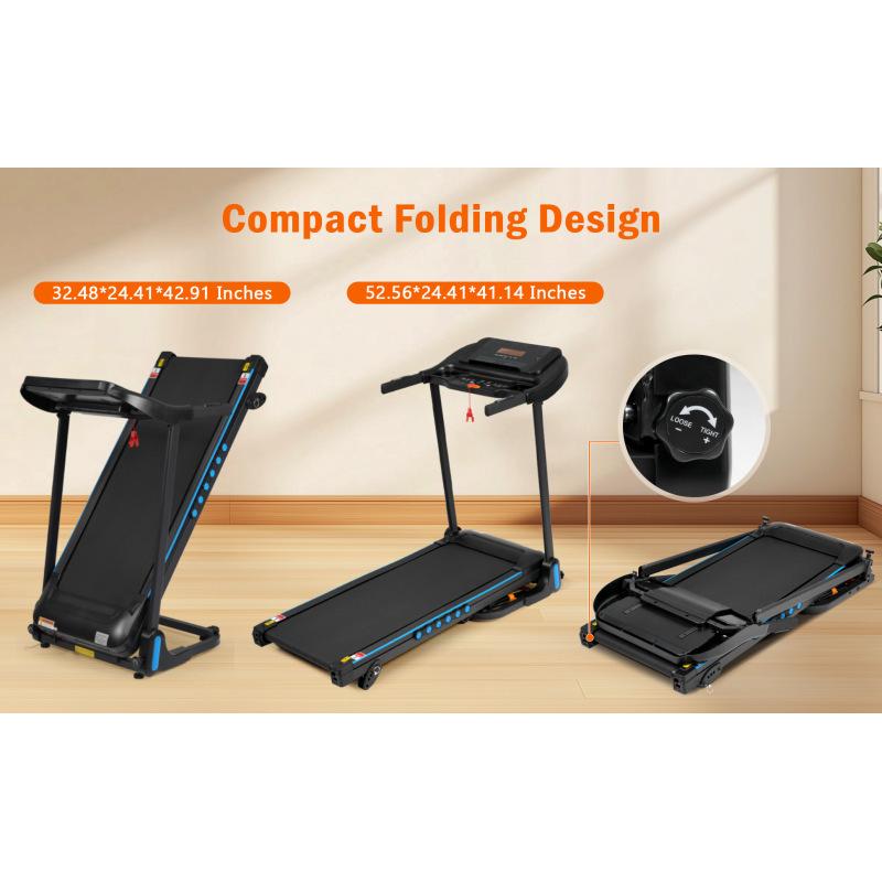 NEW Incline Treadmill for Running and Walking, 3.0 HP Treadmills For Home 350 lbs Weight Capacity Hydraulic System Auto-Folding Treadmill with Type C & USB Charge Station , 10MPH, Bluetooth Speaker vibration  plate