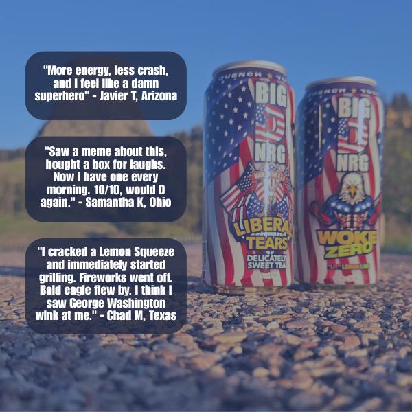 Big D NRG Woke Zero - Lit Lemon/Lime Energy Drink | Zero Sugar, 0 Calorie, Clean Caffeine | Made in USA