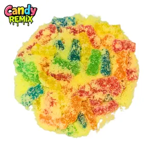 Candy Remix Extreme Sour Gummy Candies - Small Batch Viral Sweet Flavor Snack for Kids, Sour Treat