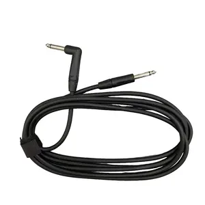 Guitar Cable 6.35mm Right Angle to Straight For Electric Guitar Bass Amp
