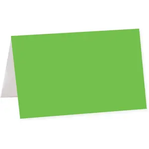 Table Tent Printable Place Cards, Kiwi Green 20-Pack, Seat Placement Cards Table Settings Name Cards for Baby Bridal Wedding School Graduation Food Cards Lime Green
