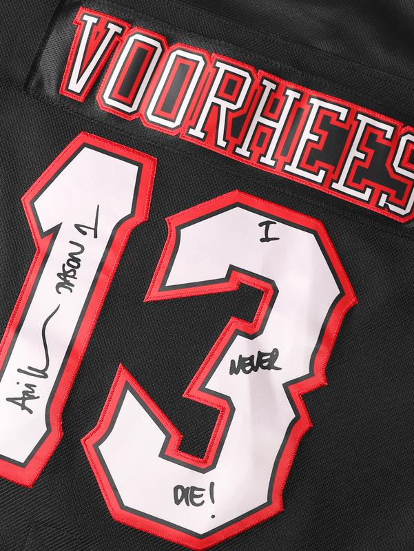 Ice Hockey Jersey Black & Red Color, Front Skull Design Back Number 13 Men & Women Same Style Fan Wear