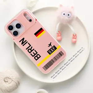 PIKPAKA plane travelticket germany Phone Case For IPhone 17 16 15 14 13 12 11 Pro Max Plus Mini Case Luxurious Jelly-like materialFashionable Durable  Crystal Clear Uniquely Stylish Shock-Absorbent & Scratch-Resistant for a Perfect Fit