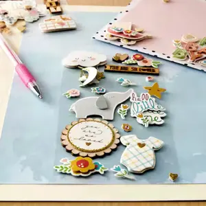 New Baby Dimensional Sticker Set - Little One - 24pc for Scrapbooking and Crafts