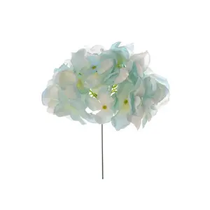 9" Silk Hydrangea Pick (Light Blue)