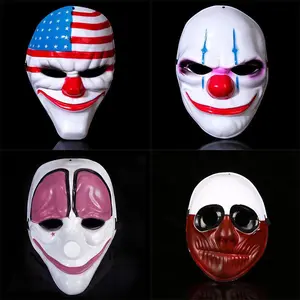 Halloween Scary Clown Payday 2 Mask Cosplay