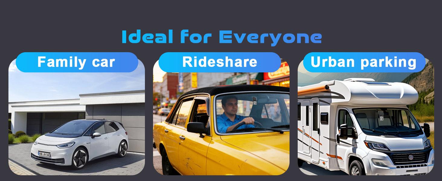 UBoxPro 4G LTE Dash Camera with Remote View Dual 2K Front Inside Cam GPS Tracking Radar Detection G Sensor OBD Power 24/7 Parking Mode UBoxPro App Control