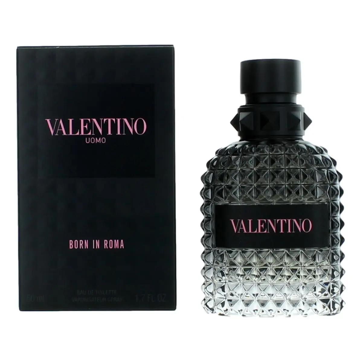 Valentino Uomo Born in Roma Masculine Cologne, Eau de Toilette Spray Bottle, 1.7 oz (50ml) for Men