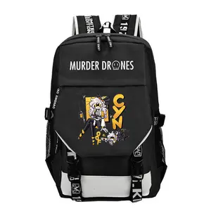 2026 New Inorganic Killer MURDER DRONES Youth School Bag Large Capacity Travel Bag Men’s and Women’s Backpack