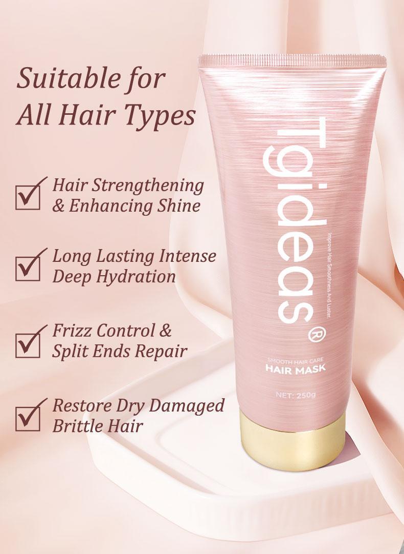 Tgideas Hydrolyzed Keratin Hair Mask - Deep Repair Conditioning Smooth Shine - Hair Mask Conditioner Conditioning for Al