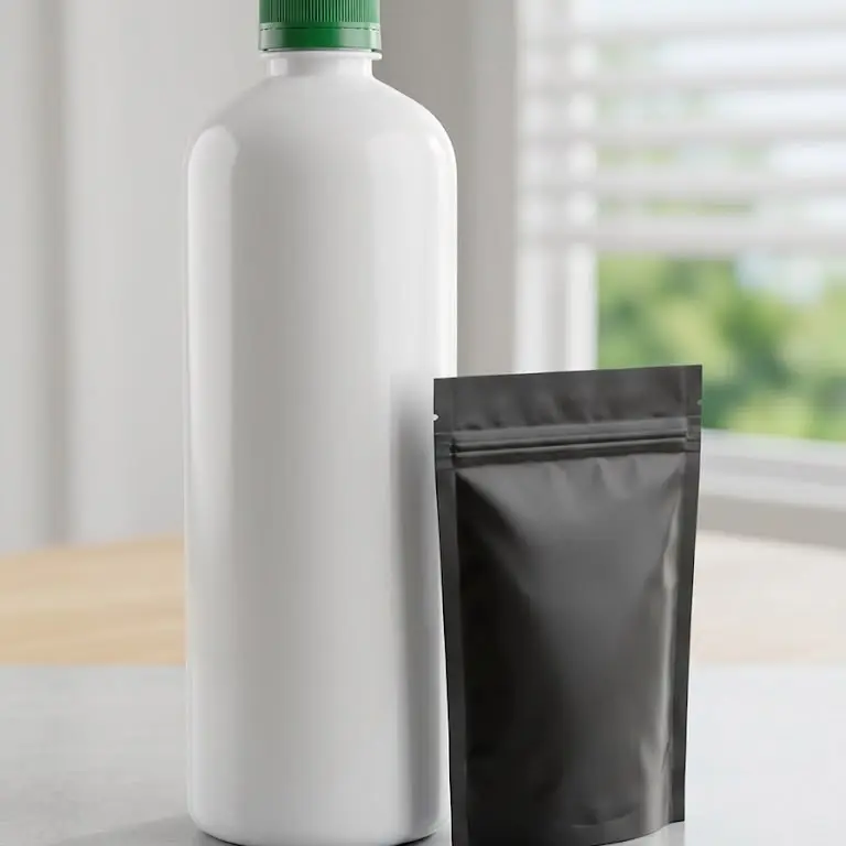 Wellness botanical care applicator bottle