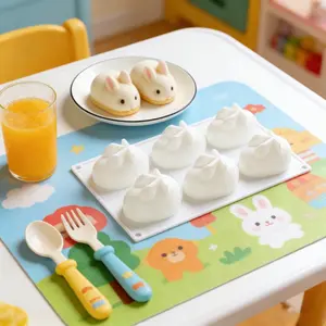 1pc Easter Rabbit Shape 6-Grid Silicone Mold - Non-Stick Mousse Cake & Soap Making Tool, Versatile for Christmas Halloween Hanukkah