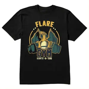 Charizard Lifting Shirt – Retro Gym Tee Inspired by Kanto Fire Type