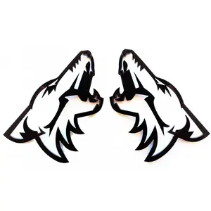 2x Custom Fender Emblem Badges Coyote for Ford Mustang 5.0L GT V8 Shelby Cobra