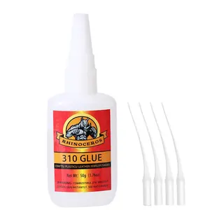 2pcs Low Smell Thin Glue, 50ML Bottle with Cap, Fast Dry PVC Resin Adhesive for DIY Crafts, Home & Handmade Lovers