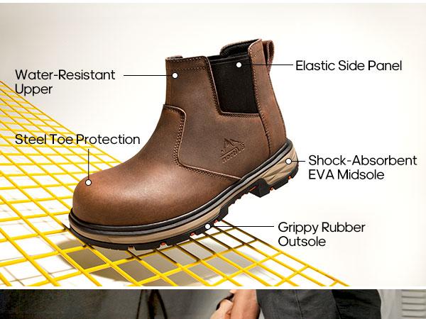 NORTIV 8 Men's Industrial Work Boots