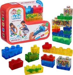 Goliath Jelly Blox Creative Kit| Includes 20 Blocks| Toddler & Preschool Building Blocks Kids Can Squeeze, Stretch, Squish| MESH ACCREDITED| Safety Tested & Ouch-Free| Sensory Play Toy Ages 2+