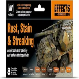 Vallejo Rust Stain and Streaking Set Paint Set