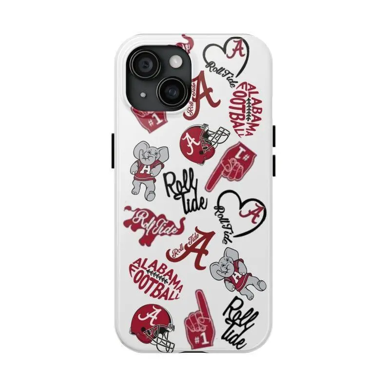 Alabama Phone Case Two-In-One Drop-Resistant Themed Phone Case Premium Matte Texture, Protection, Shockproof,  Anti-Fingerprint For IPhone 17-12, Pro Max, Pro Plus, and Samsung S25-22 Protection Safety