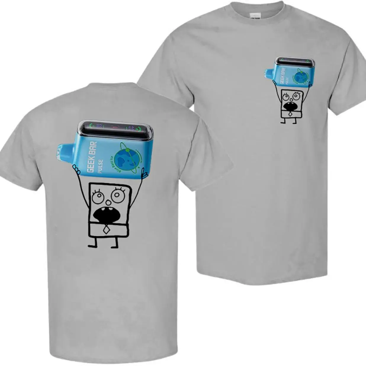 Doodlebob Shirt, Funny Cartoon, Unisex Tshirt Breathable Cotton Menswear, Retro Styles, Bring Back the Classics, Simple Style