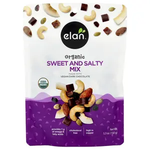 Elan Organic Sweet and Salty Mix With Dark Chocolate, 5.3 oz (150 g)