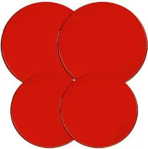 Electric Stove Burner Covers, Set of 4, Red