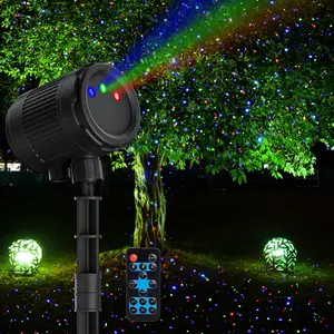 Christmas Projector Lights Outdoor 3 Color Laser Light Star Projector Firefly Lights Show with RF Remote Waterproof Indoor Holiday Decoration Christmas Gift Home Decor Party Garden