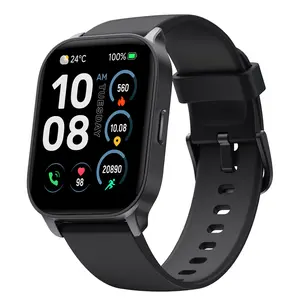 TOOBUR 2.01" Smart Watch for Men/Women with Smart Voice Assistant Bluetooth Answer/Make Calls/Sleep Monitor 100 Sports Modes Compatible iOS Android IP68 Waterproof Swimming Smart Fitness Wristwatch - Wearable