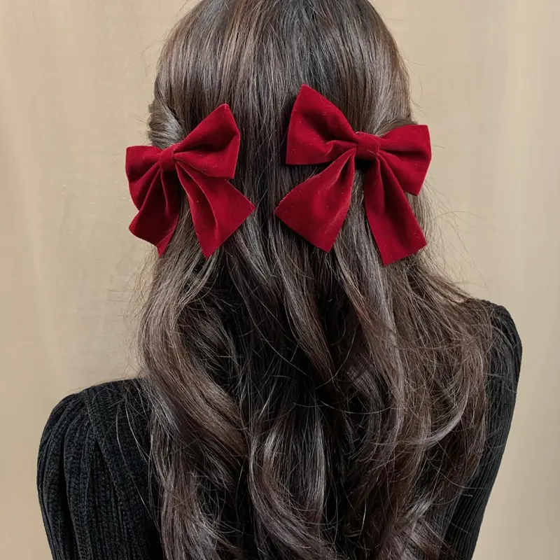Women's Cute Bow Decor Hair Clip for Gift, Fashionable Hair Accessories for Daily Wear, Daily Clothing Decor