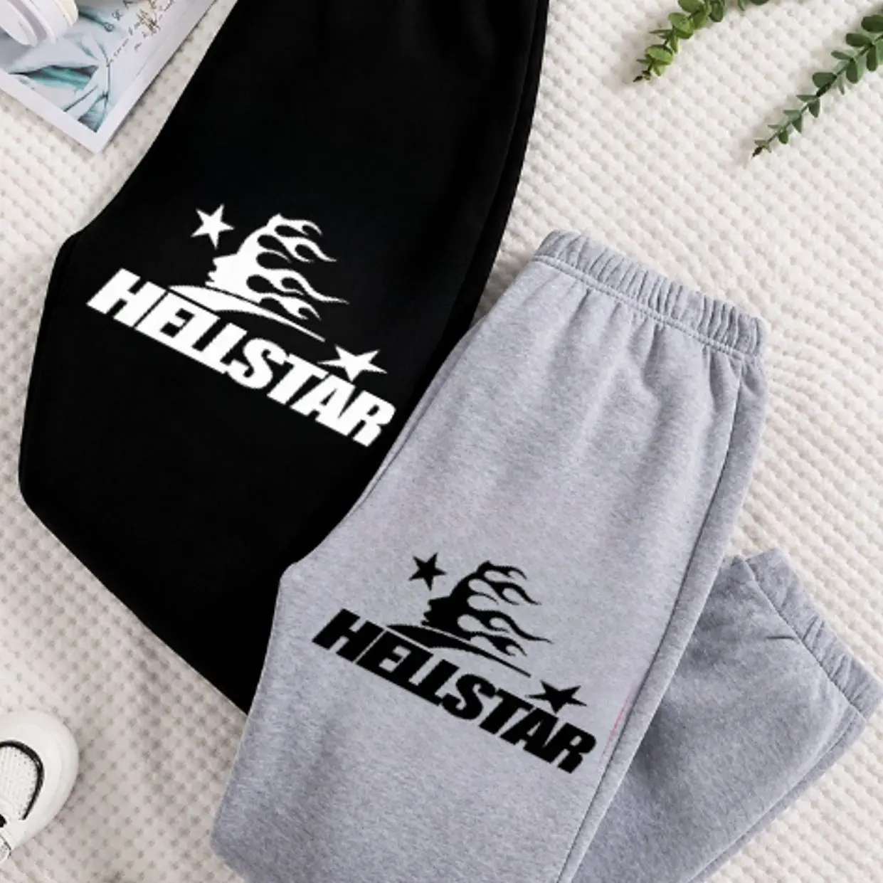 Sweatpants 1 Hellstar Graphic Sweatpants, Unisex Oversized Joggers, Soft Cotton Blend Fleece, Relaxed Fit, Streetwear Fashion, Comfortable Lounge Pants for Everyday Wear, Gift For Him, Gift For Her, Gym and Travel, Trending 2026 X