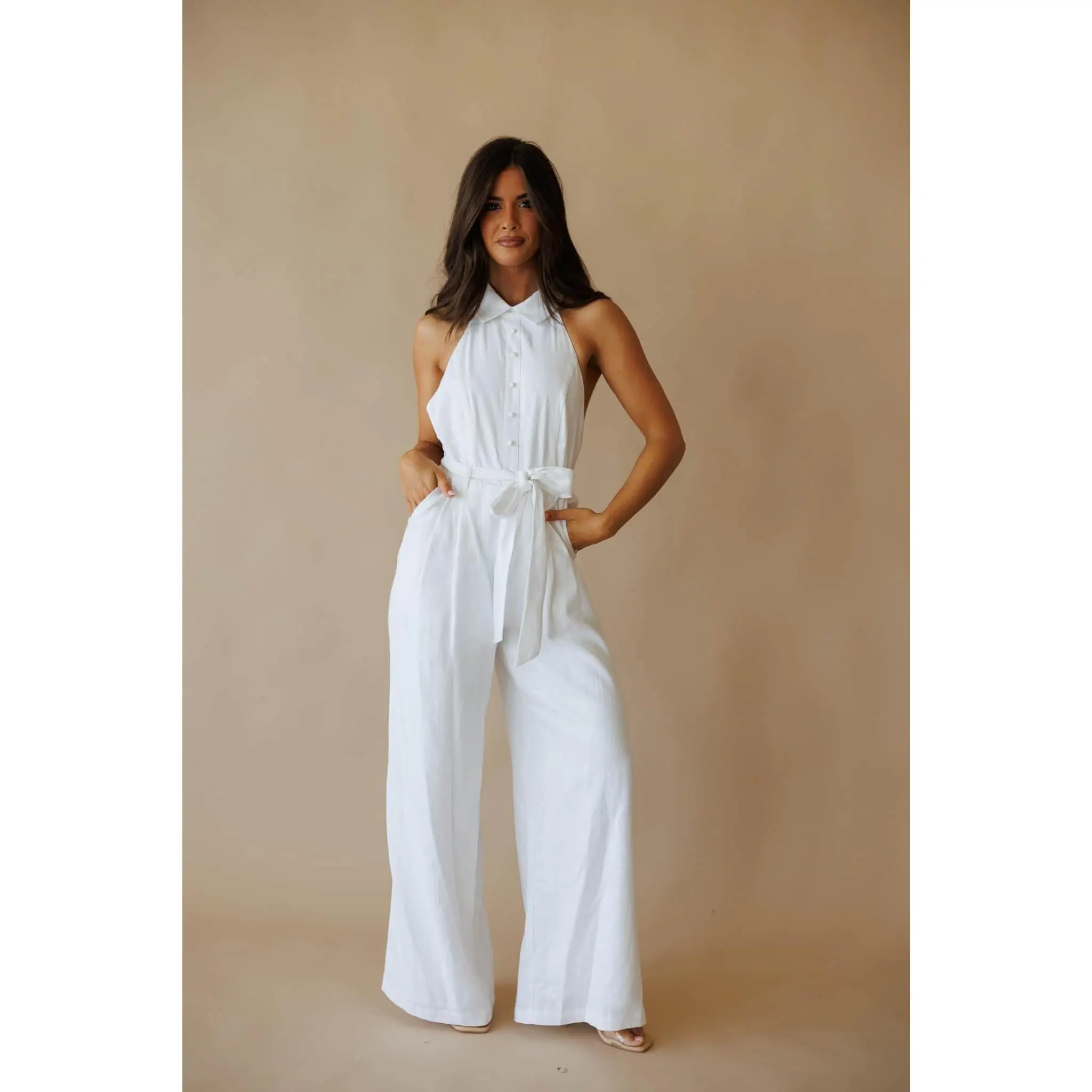 Vacay Vow Linen Jumpsuit