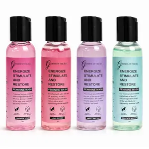 Feminine Wash Discovery Bundle – 4 Travel Size Yoni Washes | Sweet Nectar, Premium Yoni, Love Potion & Delicate Nectar | pH Balanced, Odor Control, Gentle & Natural Feminine Care