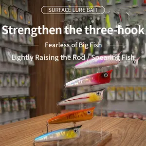 5 Pieces Artificial Fishing Lure Set - Tungsten Weighted Pencil, Sharp Treble Hooks Fishing Tackle, Suitable for Bass, Trout, Walleye, Big Fish, Pike, Bluefish, Freshwater and Saltwater.