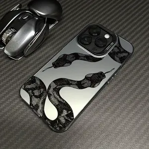 This snake-patterned phone case is compatible with iPhone 17 16 15 14 13 12 11 PRO MAX PLUS,AIR and iPhone XR XS MAX 7 8Plus 16E models. It features shock absorption, anti-slip properties, a slim and lightweight design, and a stylish and novel appearance.