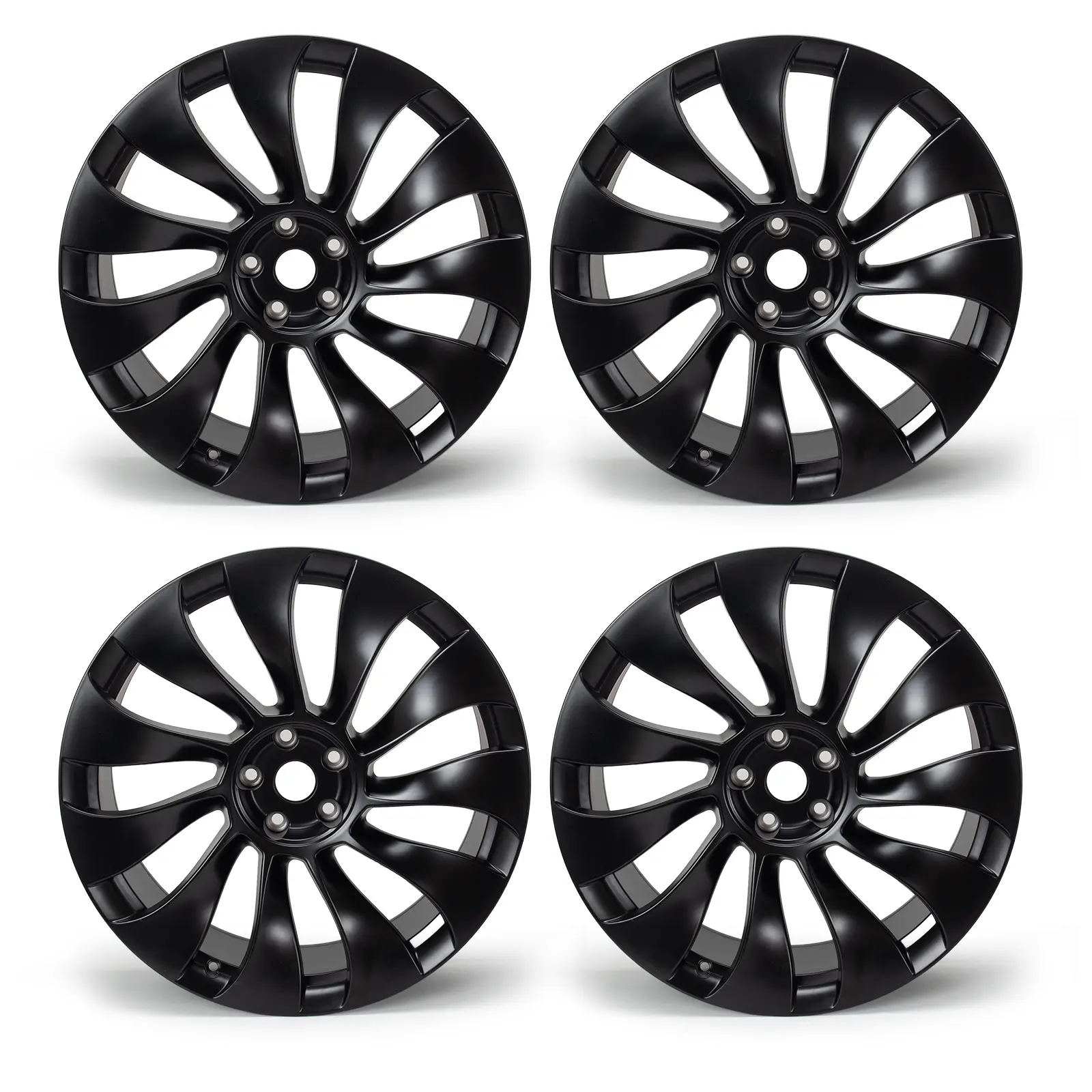 4 Pcs 21" x10.5" Wheel Rim For Model Y 2020-2023 Aluminum Wheel 1188227 196931 thread-on lug nut alloy wheel rim spec amarillo hub length wheels and tires lexan itires liberty forged wheels veritas forged Silverado Sierra Conical Lug Nuts Set mag wheel