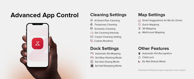 Roborock Qrevo Slim Robot Vacuum and Mop Combo, Advanced Obstacle Recognition, FlexiArm Side Brush & Mop, Auto Mop Washing & Drying, Self-Emptying