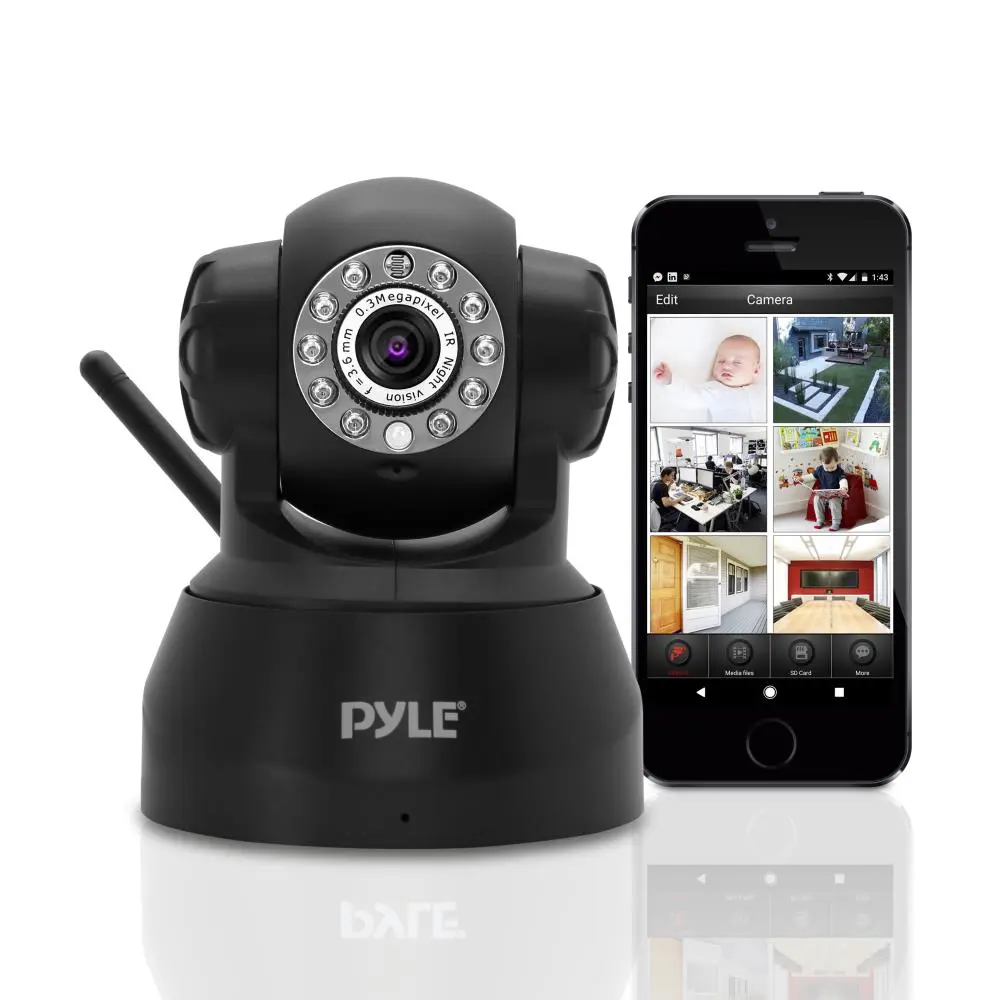 HD Wireless Digital IP Security Surveillance Camera System - Remote Control, Motion Detector, Wi-Fi Connectivity, Lights, Safety Recording, Wired Monitor Compatibility, Digital Cameras, Smart Home Gadgets, Supports 3G, Iphone, Ipad, Android, Tablet, Pc Co