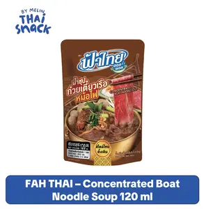 Fah Thai - Concentrated Boat Noodle Thai Hot Pot Soup 120 ml Meal Prep Kit Flavor