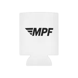 MPF Power Gorilla Barbell logo Can Cooler | Gym Fitness Koozie