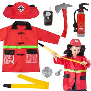 Firefighter Role-Play Set, Water Spray Fire Extinguisher, Sound Effect Radio, Breathable Fire Suit, Home Play Toy