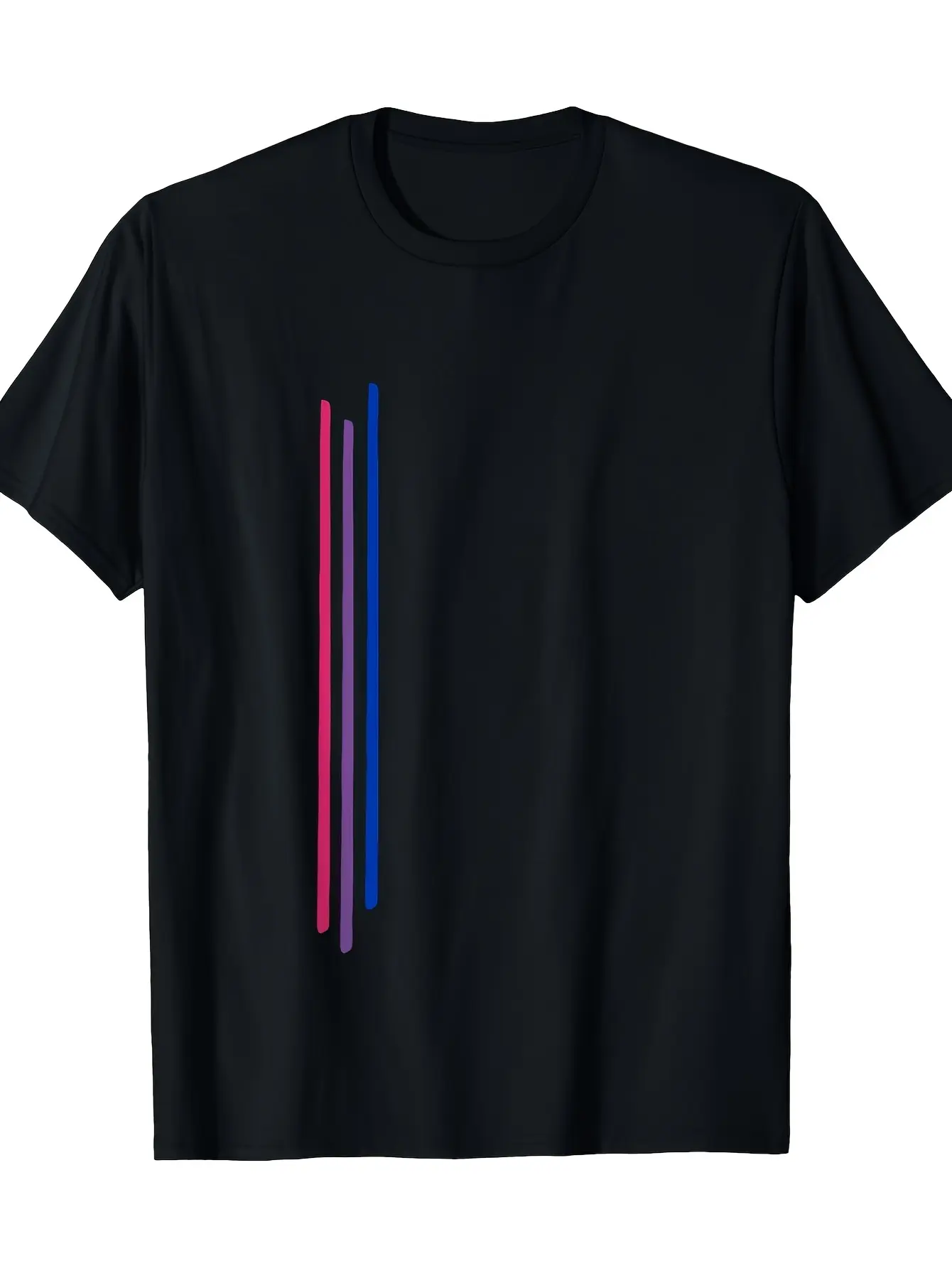 Bisexual Pride Flag T Shirt Soft Breathable Tee wi unisex soft cotton short sleeve t shirt, vintage graphic casual tee for men women teens, perfect birthday holiday gift for camping travel gym daily street  wear