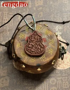 Traditional Taoist gourd blessing charm from China