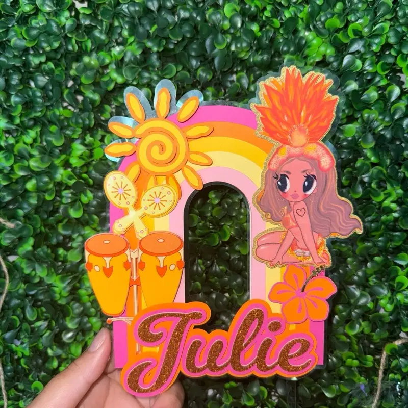 Tropicoqueteta Cake Topper