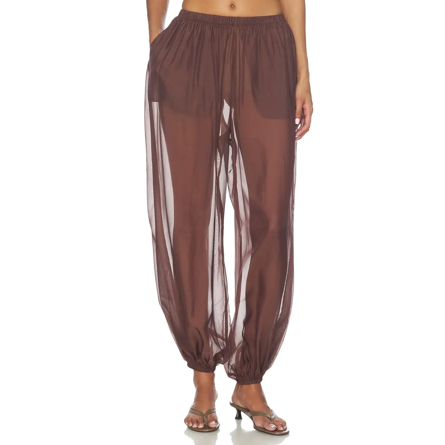 EAVES Kai Balloon Pant in Chocolate Brown