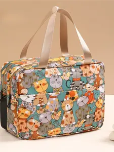 Dry and wet separation makeup bag, cosmetic storage bag, portable large-capacity handbag for travel, toiletries bag for swimming and fitness